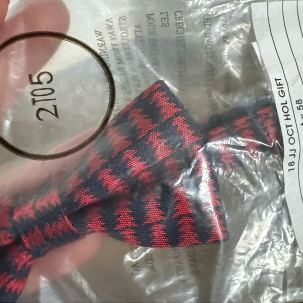 NWT Janie and Jack SPECIAL OCCASION Blue Red Christmas Bow Tie Size 2 to 5